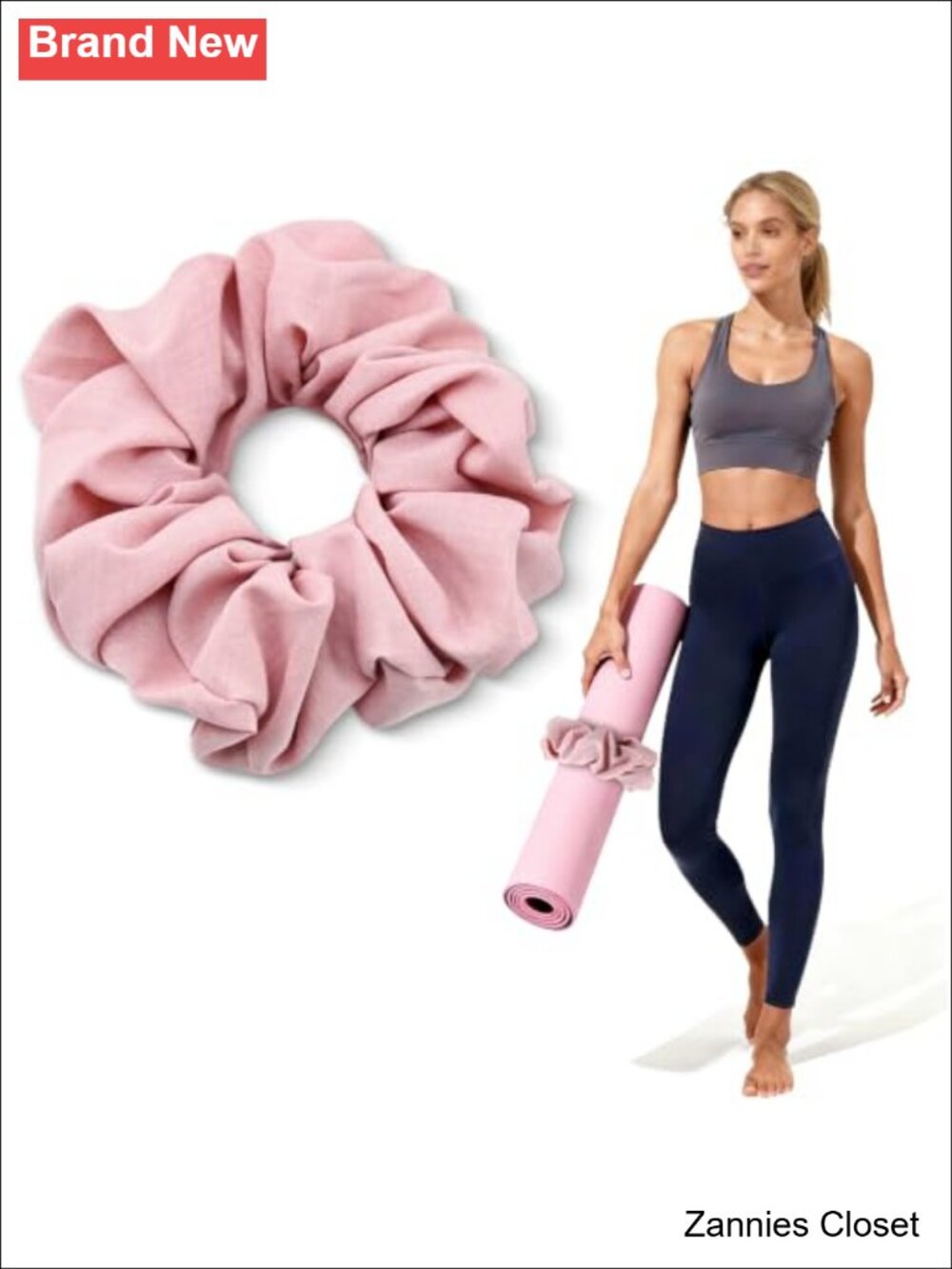 ✨ Nylon Yoga Mat Scrunchie Holder Durable Elastic Fits Standard Mats